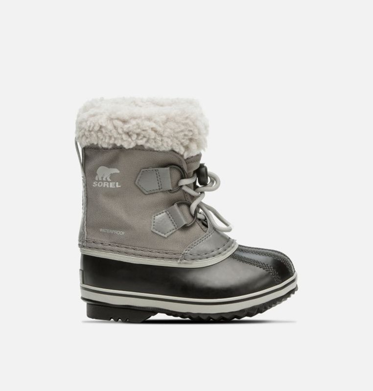 Sorel Barn Vinterkängor Grå/Svarta - Childrens Yoot Pac™ Nylon - QCY-853407